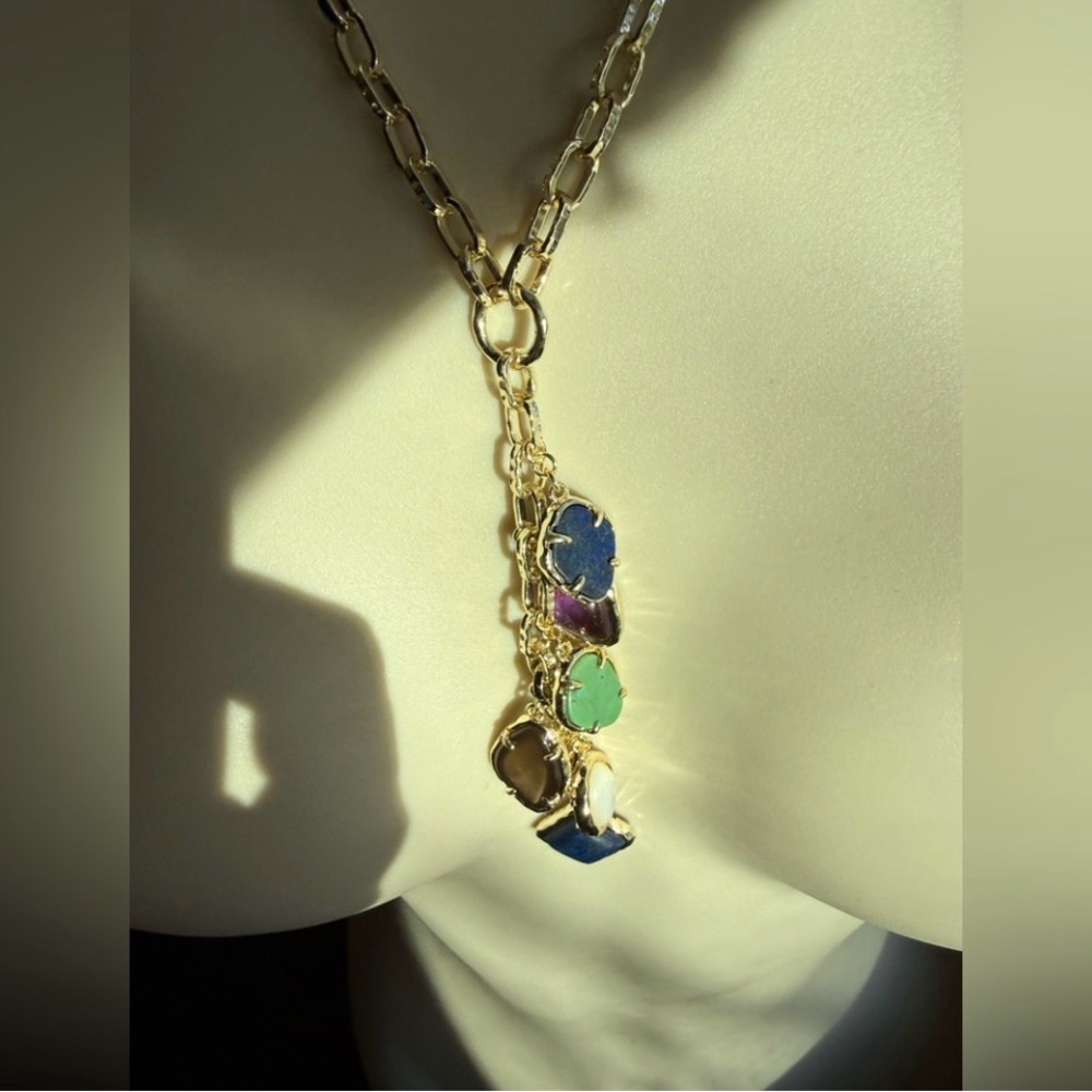 Gold Genuine Multi-Stone Statement Ring With Pear… - image 8